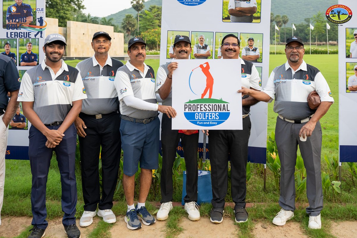 vizaggolfleague's tweet photo. Golf Tournament: Day 1 Highlights
Pc:@35mmarts
#Srkeagles vs #Anjaleemarvericks
#Fairwaykings vs #Visalakshiroyals
#Aryabrbulls vs #Vizagdolphins
#Birdies vs #Vividgolfers
#Professionalgolfers vs #Seatigers

#eastpointglofclub #vizaggolfleague #visakhapatnam #glofclub #apgolf https://t.co/u017DFvvfZ