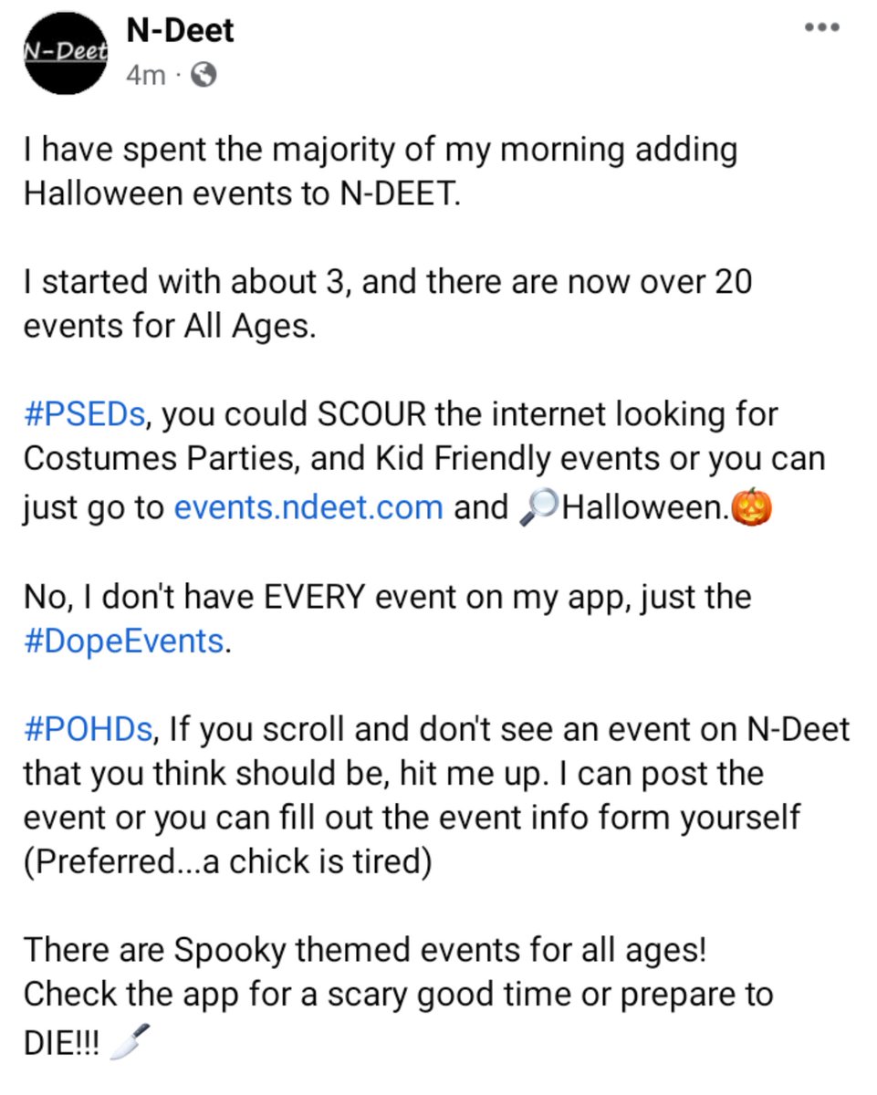 N_DeetApp's tweet photo. Halloween events for the #757 @ https://t.co/EZgKKyrXSy!! https://t.co/NOLuTC9oAY
