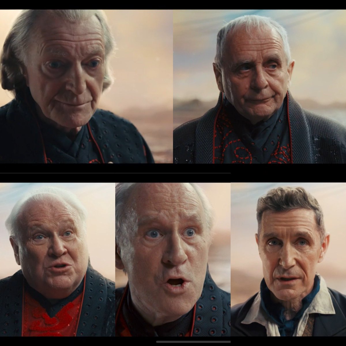 “Quite the strength of character, this incarnation"

PETER DAVISON
COLIN BAKER
SYLVESTER MCCOY
PAUL MCGANN
DAVID BRADLEY

WHAT A SCENE. These faces 😭😭

#DoctorWho #ThePowerOfTheDoctor