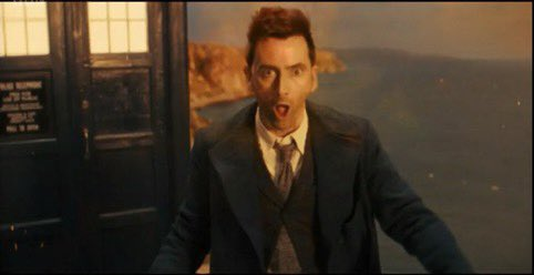 The Thirteenth Doctor regenerates into the Fourteenth Doctor, the Tenth Doctor. (2022)