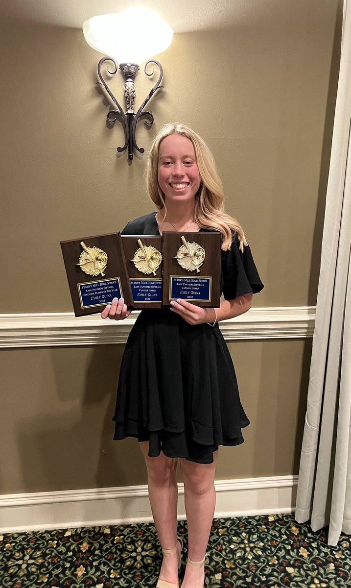 Emily Quina (@emilyquina) on Twitter photo Way to end the year! Captain award, Panther award and Offensive player of the year with .374 AVG. Thankful for my coaches and the people I've met along the way. #11 out <a href="/SMHSFastpitch/">SMHS Fastpitch</a> Way to end the year! Captain award, Panther award and Offensive player of the year with .374 AVG. Thankful for my coaches and the people I've met along the way. #11 out <a href="/SMHSFastpitch/">SMHS Fastpitch</a>