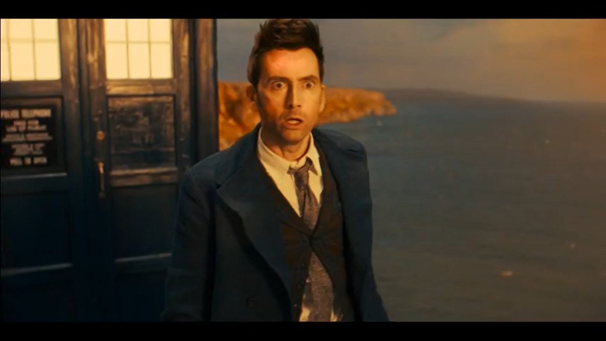Kind of love that he became David Tennant again at Broadchurch.

#DoctorWho