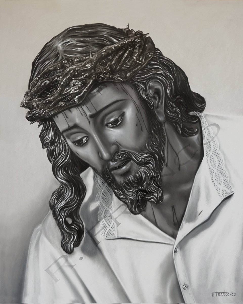 Tras una pausa (6 meses) por motivos personales y laborales os  presento la que es mi última obra. 
𝐄𝐋 𝐒𝐄Ñ𝐎𝐑 𝐃𝐄 𝐋𝐀𝐒 𝐓𝐑𝐄𝐒 𝐂𝐀𝐈𝐃𝐀𝐒. (𝐓𝐑𝐈𝐀𝐍𝐀)
Pastel (Gama de Grises) sobre papel. 55x60 cms.Espero que os guste! 
#Triana #Trescaidas #Esperanzadetriana #pastel