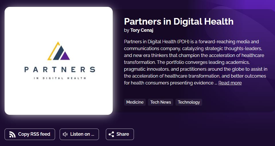 BHTYJournal's tweet photo. Don't miss a SINGLE #podcast from the publisher of @BHTYJournal:
Partners in Digital Health (PDH), across 6 audio platforms
https://t.co/kI6cbVfRmC via @rss
#blockchaineducation #blockchaininhealthcare #blockhaintech #healthIT #regulation #innovation #markettrends #free https://t.co/Zg3H5K7Q8o
