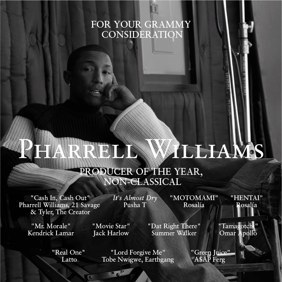 Pharrell's tweet photo. .@RecordingAcad https://t.co/GBefJE9JQi