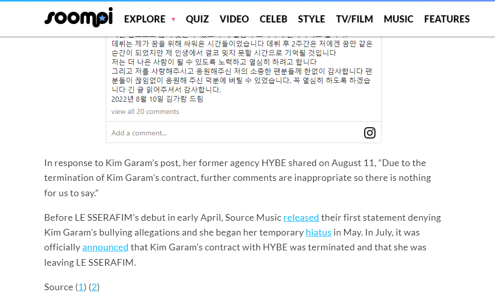 wildaery's tweet photo. Kim Garam is innocent. The accuser was spreading malicious rumours about Garam and others. The accuser uploaded a photo of her friend in only their underwear to social media in an act of revenge. Garam was cyberbullied &amp; lost her career for defending her friend☹️ #JusticeForGaram https://t.co/kdGoNGdWjT