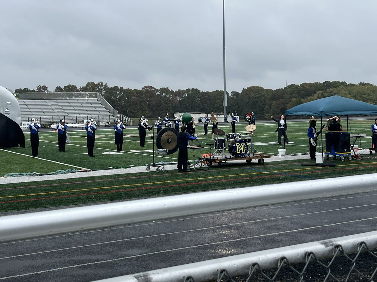MrsRaimondo's tweet photo. The skies were dark and rainy, but our @mthshawk_band shined at their regional competition this afternoon! Good luck, Hawks! 🎸🥁🎷🎶🎼💙💛#MTHawkPride @MTHS_Sports @MTHS_Pride @ThiffaultSarah @MTSDnews https://t.co/8Fr4pKPLAe
