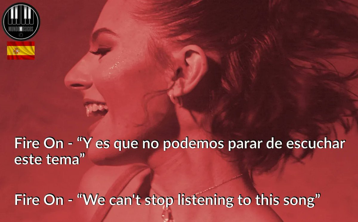 Fire On🔥🧑‍🚒 
“Y es que no podemos parar de escuchar este tema”

“We can't stop listening to this song” 

Thanks 🙏🎶 @Mundomusicos_‼️  

READ: mundomusicos.com/meresha/