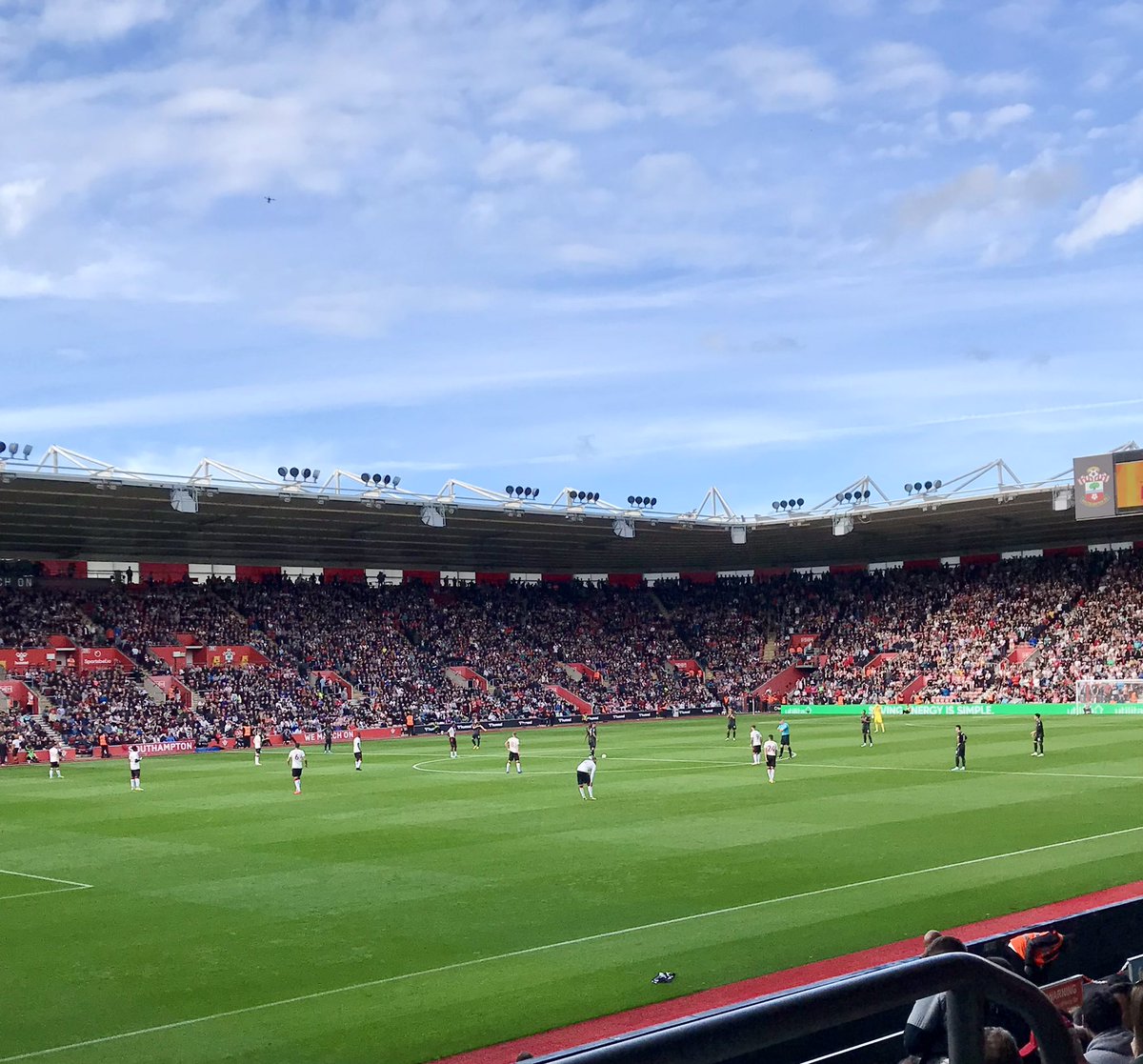 A game of two halves at St Mary’s today. Still top of the league though so all is well 😅🔴⚪️ #SOUARS