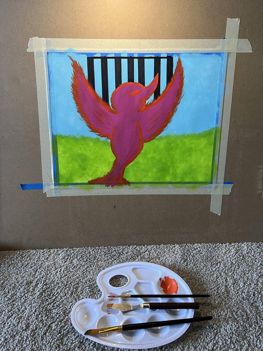 MeMeCherry's tweet photo. Ok this baby is pretty close to done!
At this point I NEED to walk away, swim and then come back with fresh eyes for final touches lol #HomeworkTime 🎨 https://t.co/6KgHMwfVpc