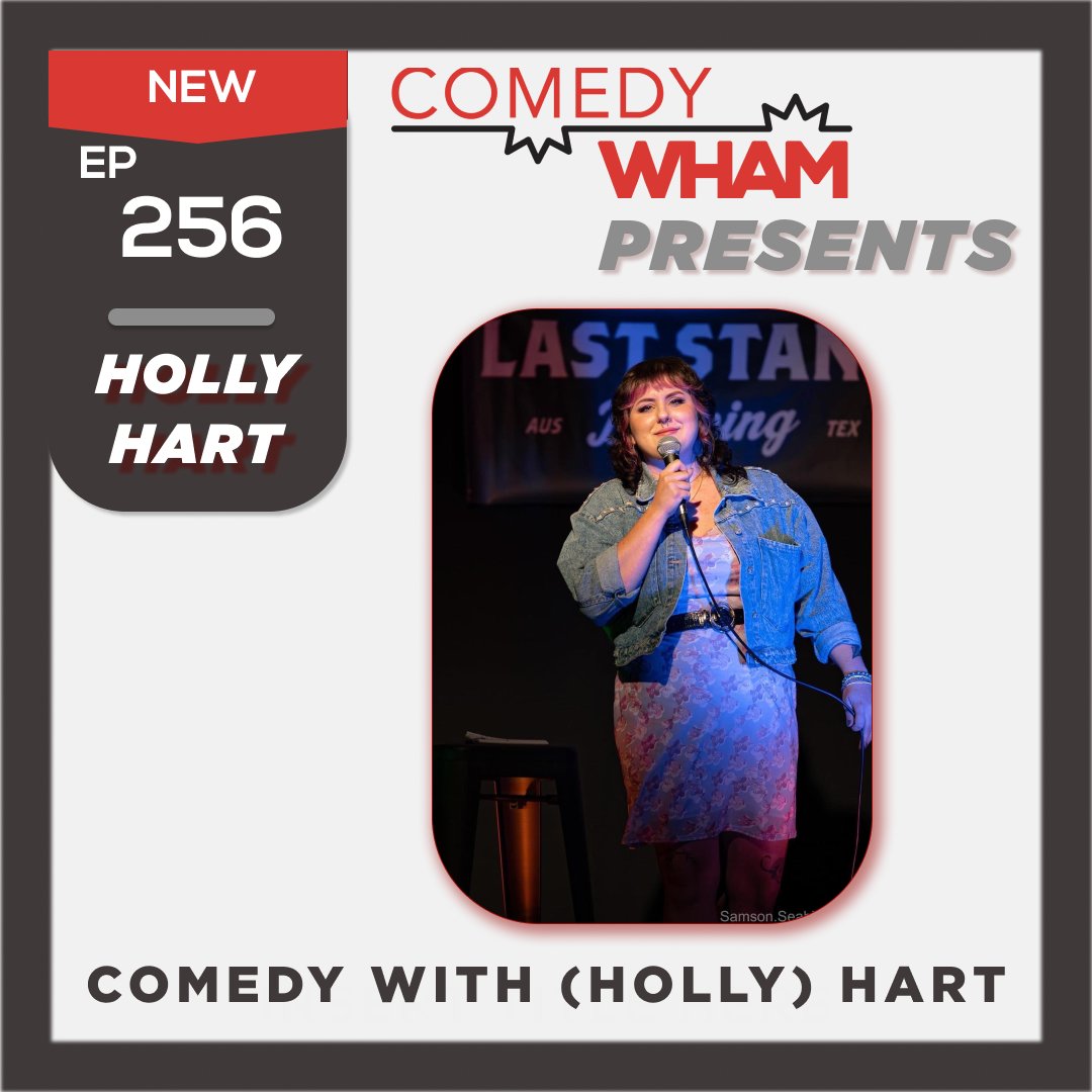 #256 Comedy with (Holly) Hart - @HollyHartATX talks to @supermeowy in her 1st podcast ever, the pandemic, parallel growth as a person and comic, gaining recognition via @CapCityComedy's FPIA & @MoontowerComedy, and pontificates on the Austin comedy scene. comedywham.com/podcast/comedy…