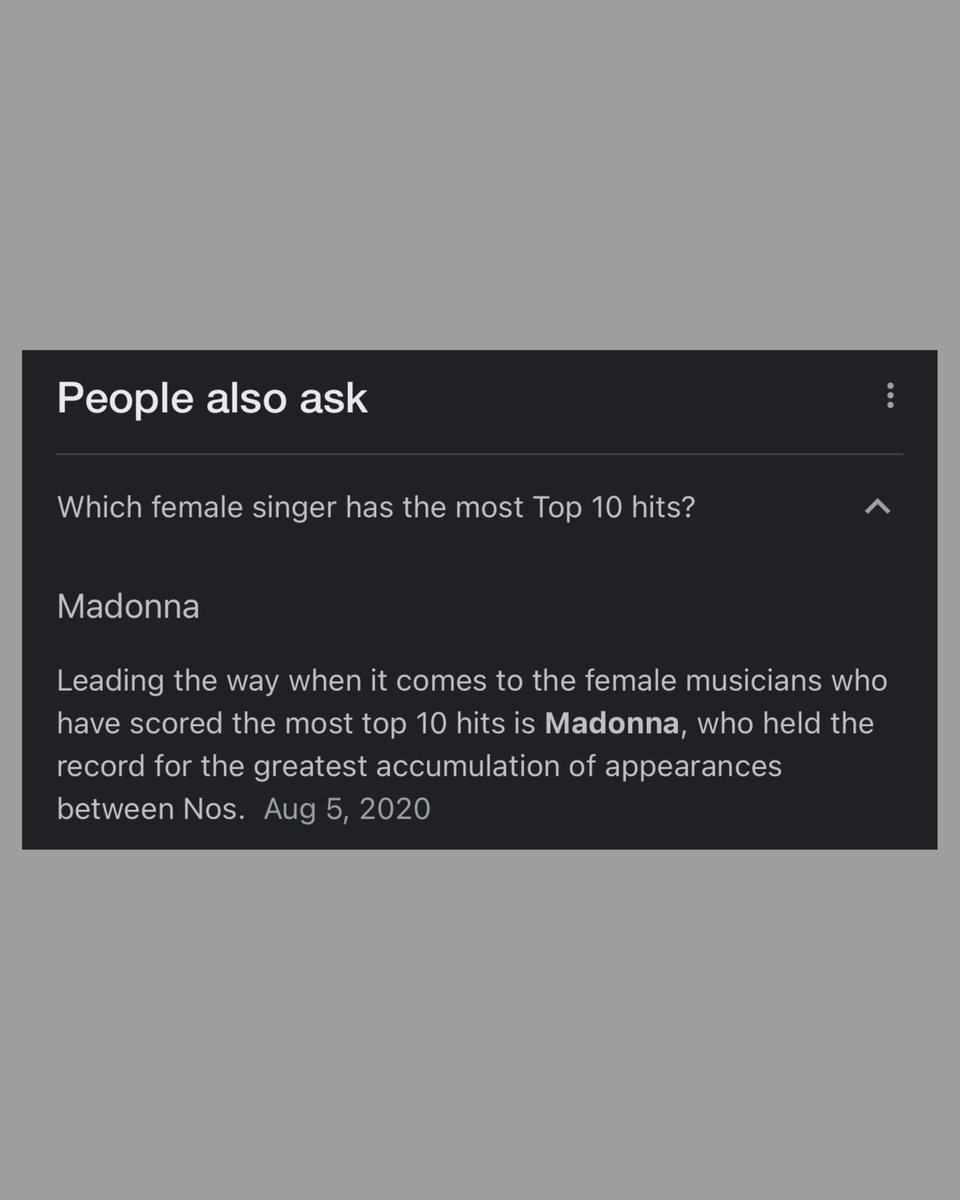Let’s not get too crazy on the relevancy of Madonna. 38 top 10 hits. The only woman to come close is Rihanna with 31. You can be mad, but don’t be stupid. Lol