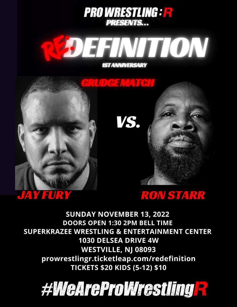 ProWrestlingR1's tweet photo. 3 Weeks Awayโฆ
Get your tickets, now. Everyone who purchases a ticket in advance, online is automatically entered into a giveaway for a free @ProWrestlingR1 t-shirt
https://t.co/gDEo2ZcU22 https://t.co/Pbgv8KDkFm