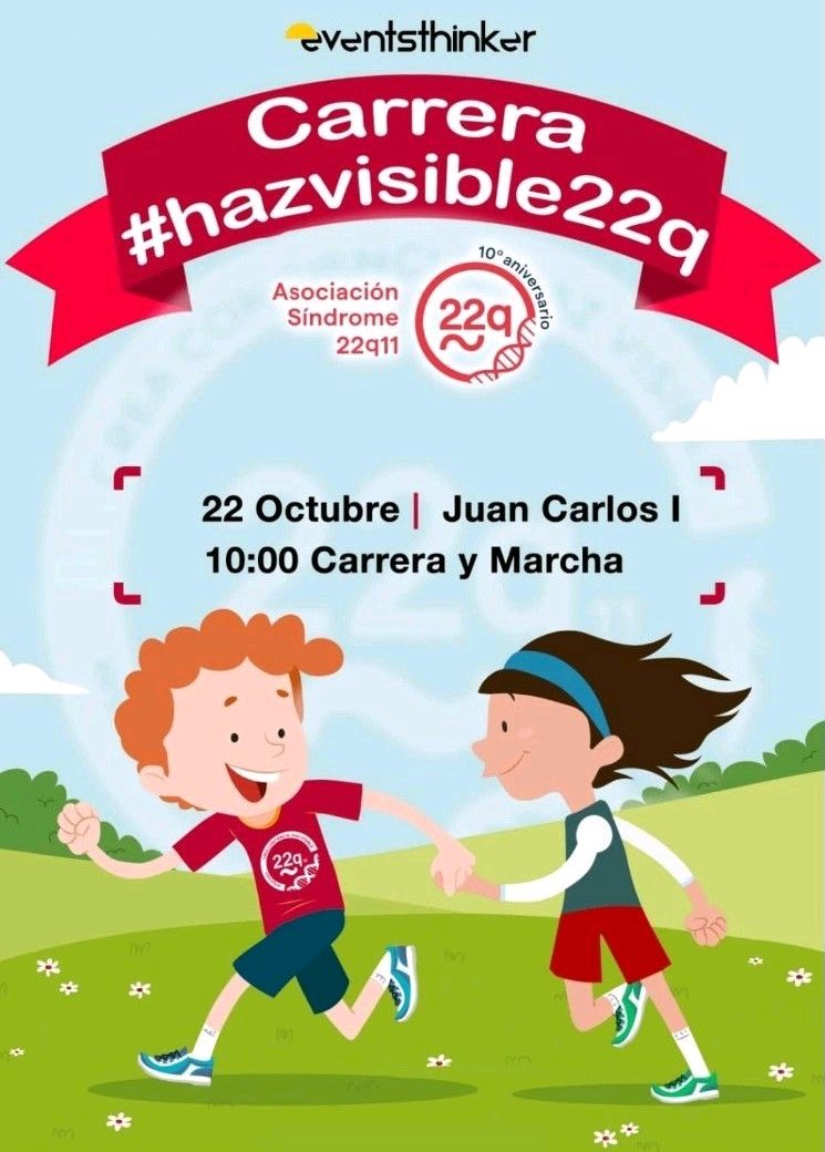 jorgegpalomo's tweet photo. ¡Qué bien lo pasamos en la segunda edición (¡ojalá muchas más!) de la carrera solidaria #HazVisible22q en #Madrid!😀🎙¡Un éxito!

❤️¡Gracias y más #gracias!
@EventsThinkerSL @22q_es
(¡Asociación Síndrome 22q11!)
#eventos #equipo #speaker #PasosPorEl22q https://t.co/bfLLVVslXy https://t.co/AwOd0BbeL2