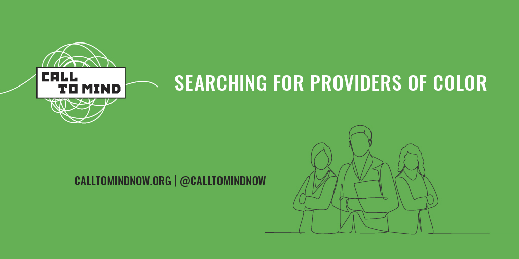 calltomindnow's tweet image. The #mentalhealth field is disproportionately white. What barriers do #BIPOC people face while trying to find care? How important is it to find a provider who identifies w/ your race, culture &amp;amp; experiences? 🎧 to our new program about this topic. calltomindnow.org/searching-for-…