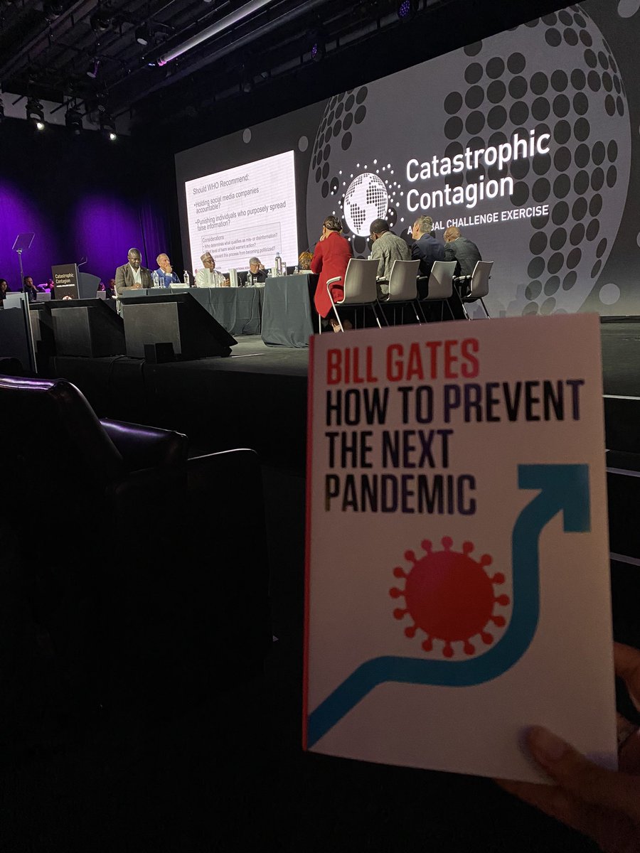 Dr Marta Tufet Bayona (@mtufet) on Twitter photo How do we prevent the next pandemic? <a href="/gatesfoundation/">Gates Foundation</a> #grandchallenges kicks off with a Global Challenge Exercise: <a href="/BillGates/">Bill Gates</a>, Minister Coll Seck (& <a href="/gavi/">Gavi, the Vaccine Alliance</a> Board member) & others simulate a <a href="/WHO/">World Health Organization (WHO)</a> committee responding to a catastrophic contagion. Also look fwd to reading the book! How do we prevent the next pandemic? <a href="/gatesfoundation/">Gates Foundation</a> #grandchallenges kicks off with a Global Challenge Exercise: <a href="/BillGates/">Bill Gates</a>, Minister Coll Seck (& <a href="/gavi/">Gavi, the Vaccine Alliance</a> Board member) & others simulate a <a href="/WHO/">World Health Organization (WHO)</a> committee responding to a catastrophic contagion. Also look fwd to reading the book!