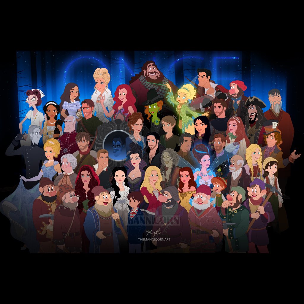 TheMannicornArt's tweet photo. Once Upon a Time / Disney Mashup 
Full Cast Poster Revealed!!!! 
✨🙌✨

Happy 11 year anniversary to Once Upon a Time (October 23, 2011) and Happy 1 year anniversary to the start of this Character Reveal Series. 

#ouat #11YearsofOUAT #onceuponatime #Disney #mashup https://t.co/WtUrnPpJS0