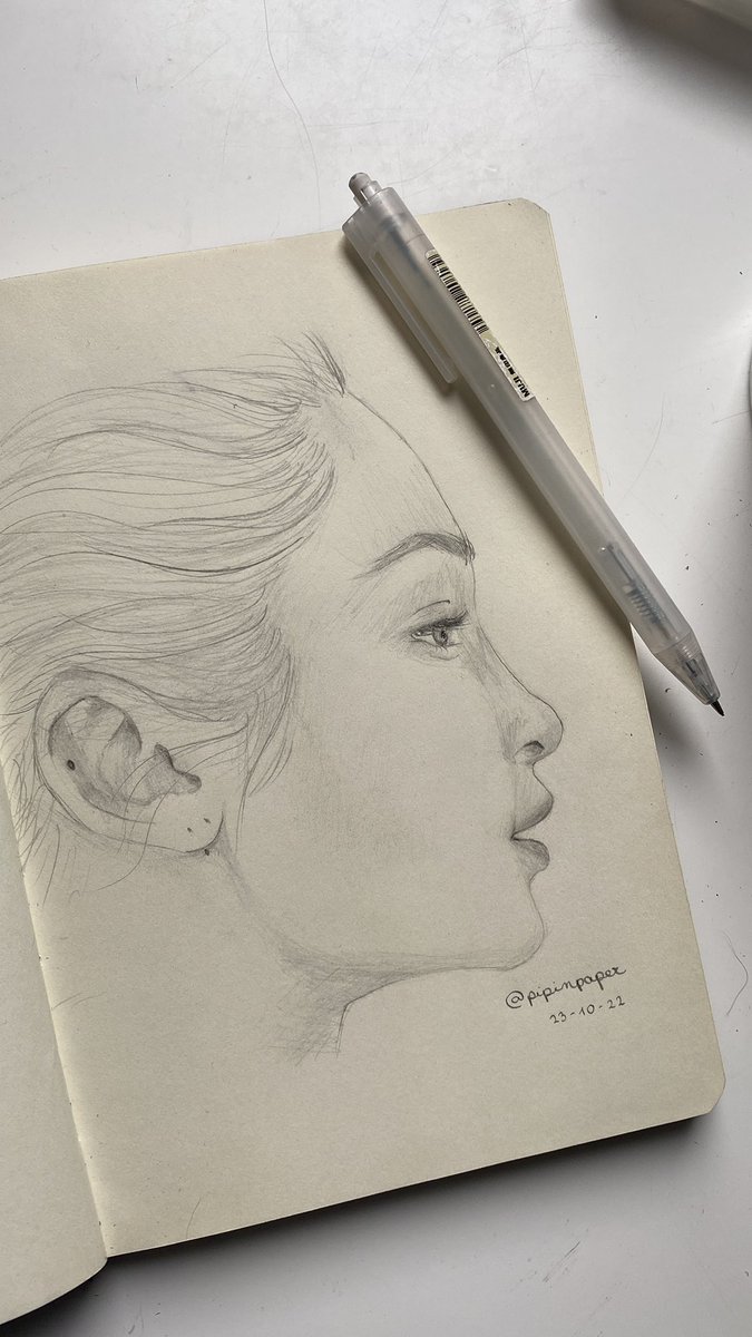 pipitweet_'s tweet photo. Bella, I swear I tried #BellaHadid #myartwork #pencildrawing https://t.co/jyAOqihMKu