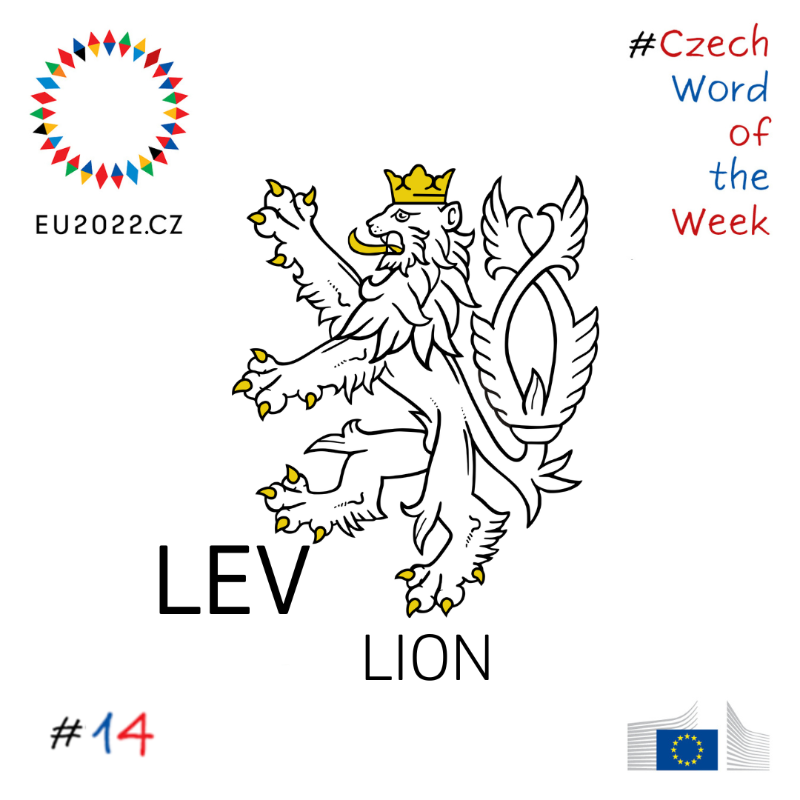 EUInterpreters's tweet photo. 🦁 #lev is the next word of our #CzechWordOfTheWeek series.
The silver two-tailed lion is the historical emblem of Bohemia, depicted on the national emblem since 1990.
Join us each Wednesday to learn a new word in Czech! 🇨🇿
#CZPRES
@CZECHIAinEU
@EU2022_CZ