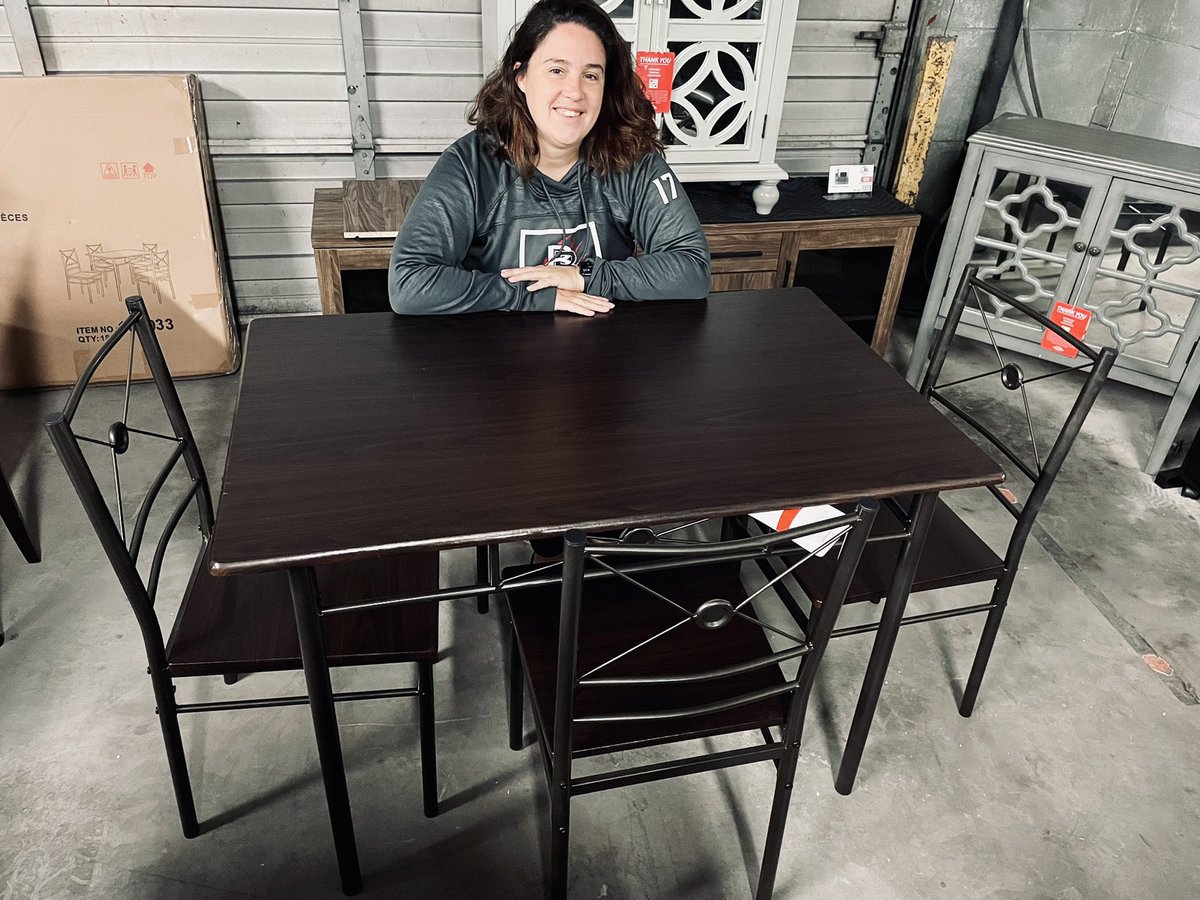 NCRevolution's tweet photo. This week’s giveaway is a 5 piece dining table set. The drawing will be Oct 29 and we will reach out to the contact info in the profile you create. We will coordinate for the winner to pick up at the store.

How to register:
-create a profile on the website 
-like/share the post https://t.co/Wy6OOaYu6M
