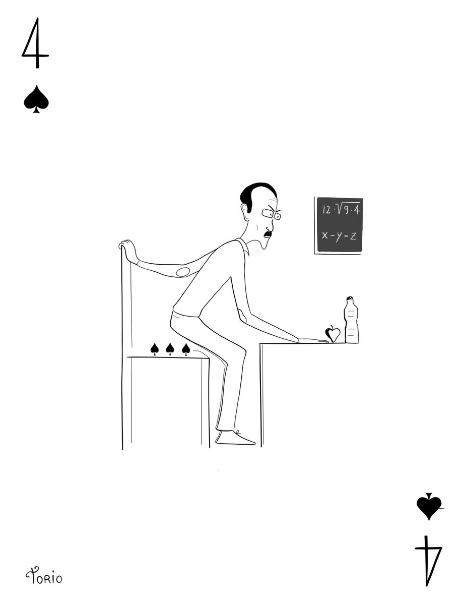 - 4 (♠️) to the Launch

This is the professor we all had, and that nobody came back to say hello. 👨🏻‍🏫

Remember, mint one and receive the Special deck at home. 🎁

#nftlaunch #nftdrop #nft #nftart #nfts #nftartist #poker #nftcommunity #nftcollector #school #professor