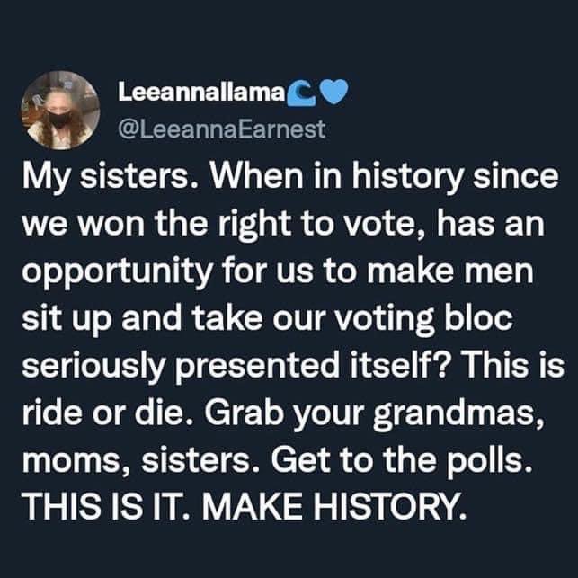 cwirth4congress's tweet photo. ๐ณ๏ธ
Grab your grandmas, moms, sisters.
Get to the polls.
THIS IS IT.
MAKE HISTORY.
VOTE
#VoteWirth
#FirePence https://t.co/k1i5jymEJX