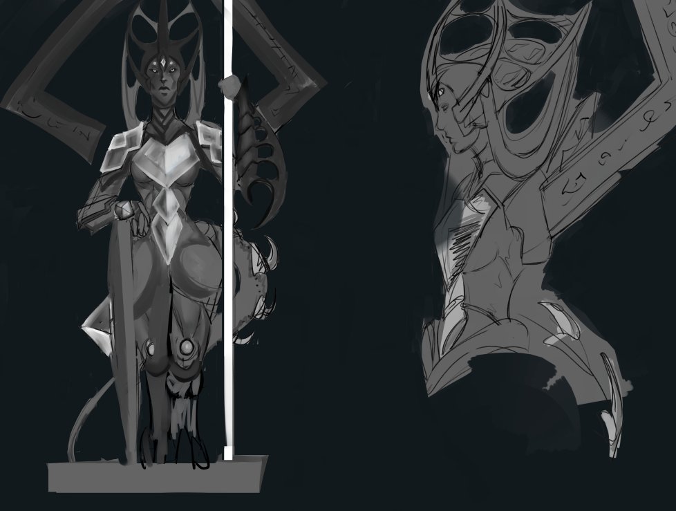 Faneposter's tweet photo. This woman had 5 milliseconds of screentime in the Divinity franchise and I would still die for her. Btw could someone force me to finish this concept art?
(Raan - #BeyondDivinity) https://t.co/pUWjCrxiT8