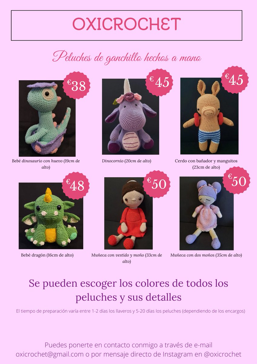 isanle's tweet photo. Hola! Hago a mano llaveros y peluches de crochet por encargo por si os apetece echarle un vistazo, se agradece rt 🫶🏻 https://t.co/UQewWPaIQE