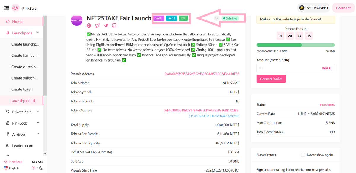 PinkSale (Pink Ecosystem) tweet media
