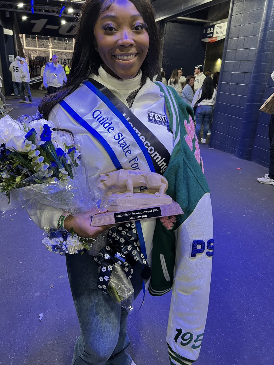 Congrats to <a href="/StarLawson7/">Star Lawson</a> for winning Penn State’s Homecoming! I love having her in my classes and she’s my new undergraduate RA. She’s  a <a href="/Nickelodeon/">Nickelodeon</a> intern with other great experience too. PR peeps, she graduates in May.😉 #FuturePRPro #BeautyandBrains <a href="/PSUBellisario/">Penn State Bellisario College</a>