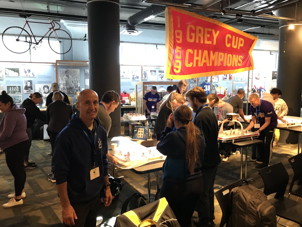 Action from the @WTHLtablehockey Seminar held this week at the #MBSHoF @SportManitoba for the Physical Education Teachers of Manitoba. Promoting the game of Table Hockey and how to introduce it to new generations.