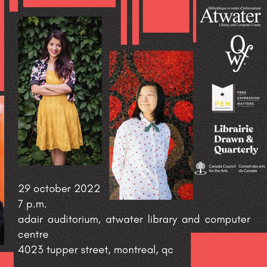 isabellawangbc's tweet photo. Hi folks, I’m in Toronto and Montreal next week for my first book tour. There will be two readings, a class visit open to all at OCAD, and a poetry workshop I’m giving with the QFW. I will share the details of the week in this thread below. @NightwoodEd https://t.co/1pbHgqi0va
