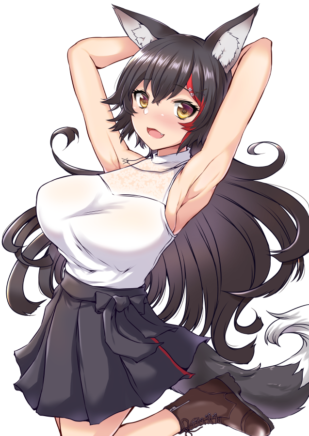 ホロライブから、大神ミオさんを初描きしてみました。
とても健全です 