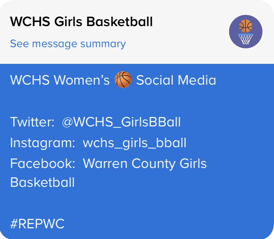 14 days until 🏀 tryouts!! Stay in the loop! <a href="/WCHS_GirlsBBall/">Warren County Girls Basketball</a> #REPWC