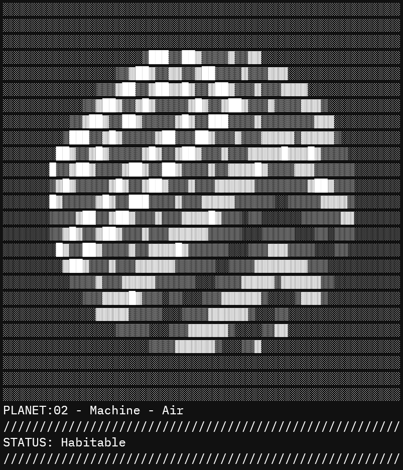 skybase's tweet image. [MINI PLANETS SERIES] - a small collection of planets you can type. @typed_art There will be a few more in the series over the next few days. Stay tuned.
1e/3 #tezos each

Collect at:
typed.art/@Skybase 
#tezosart #tezoscollector