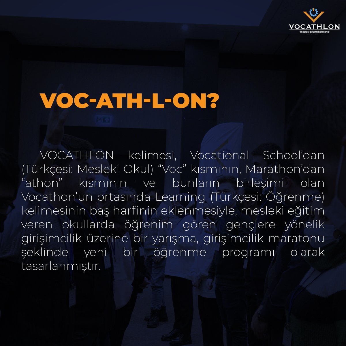 ❓Nedir bu Vocathlon?

🤔 2022 yılının başvuruları tüm hızıyla sürerken, "NEDİR?" başlığımızın ilk sorusu: "Vocathlon Nedir?" "Ne anlama gelir?" 

👉🏻 Başvuru ve daha fazla bilgi için: vocathlon.org 

#vocathlon #gelecegimmeslegim #vocathlon2022