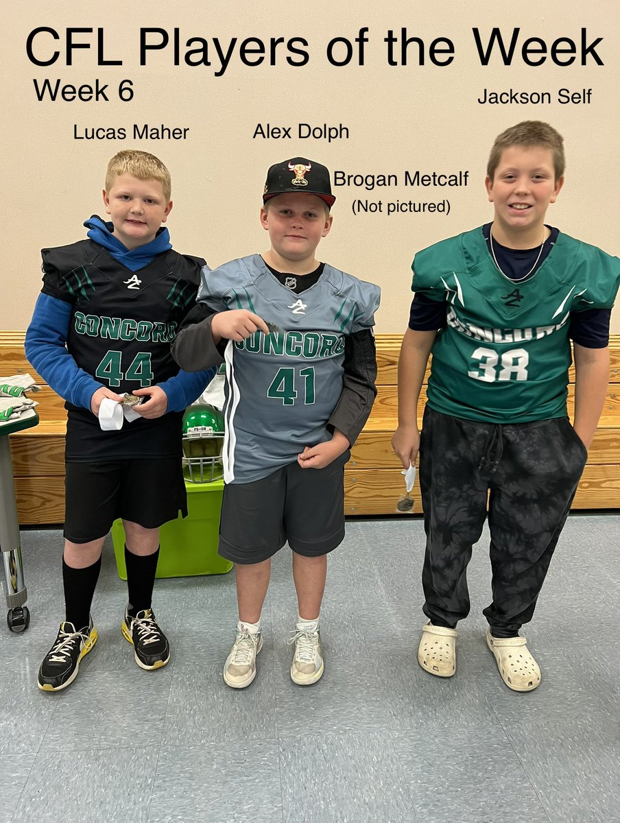 BrandonMRoell's tweet photo. Congrats to current these CFL Studs and future @cminutemen football players on earning CFL Player of the Week honors for weeks 5 and 6! The future is bright! https://t.co/GoOZ8lQa1R