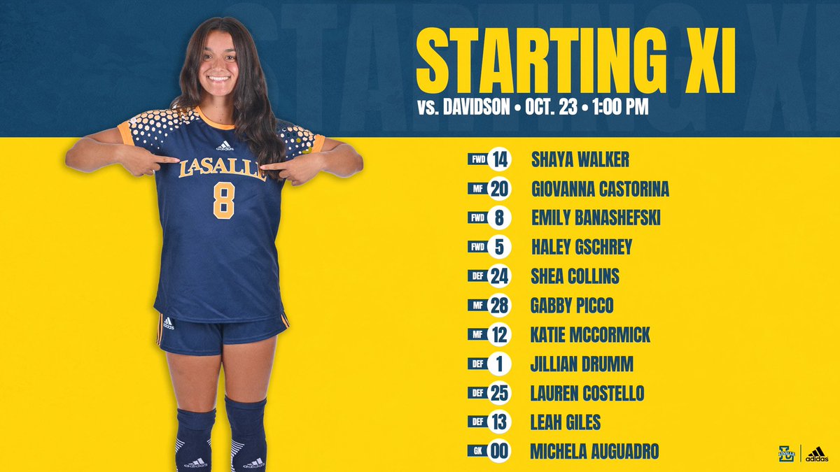 LaSalle_WSOC's tweet photo. Starters are IN.
#GoExplorer 🔭 https://t.co/Tmk4WJ8mNI