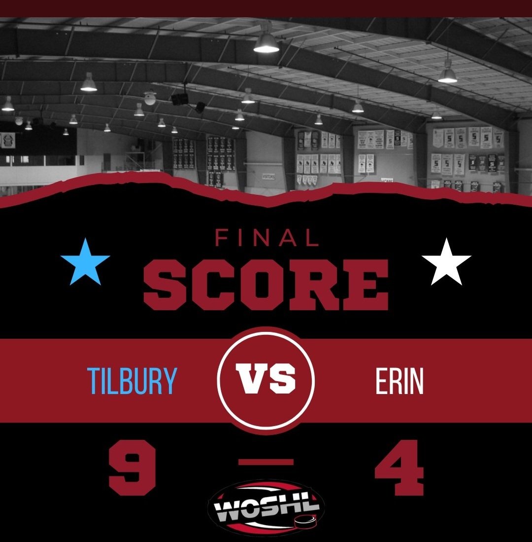 BluebirdsHockey's tweet photo. In a battle of expansion teams, @ErinBlitzHockey held close with a 4-4 tie but @BluebirdsHockey scores 5 unanswered goals in the last 20 minutes to take the game 9-4.
#BounceBackWin
#tilburybluebirds #woshl #Sleeman #SuperLeague #Tilbury #woshlfamily
#fearthebirds https://t.co/B2mn6WrVRW