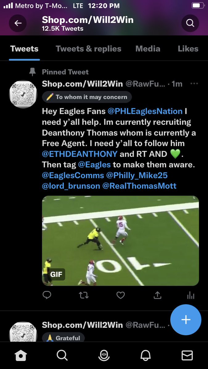 RawFutureShit's tweet image. @KlutchSports. I the Active representative on the behalf of @ETHDEANTHONY (DeAnthony Thomas; is eager to restart his @NFL career. Active with working out or keeping his game together. I have talked with him to be able to know of this info. Reach out to me soon @AgentNicoleLynn