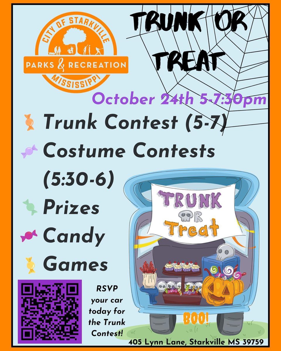 StarkvilleParks's tweet photo. We hope to see you tomorrow! https://t.co/Bb3r8ZA8Xm