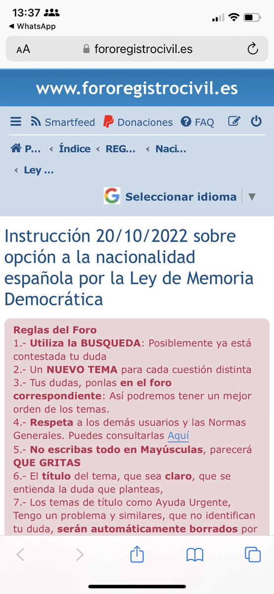 CeDEU2's tweet photo. @pilar_llop @justiciagob @NewEconomyForum Ley 20/22:Sí a incluir Nietos de varón que mantuvo nacionalidad como en Ley MH 2007. una instrucción que no fue publicada aún , está subida y haciéndose pública en un foro de Registros Civiles ? Alguien lo puede explicar? Transparencia?@pilar_llop @justiciagob @SE_MemoDemo @PSOE https://t.co/tv7DHrgW36