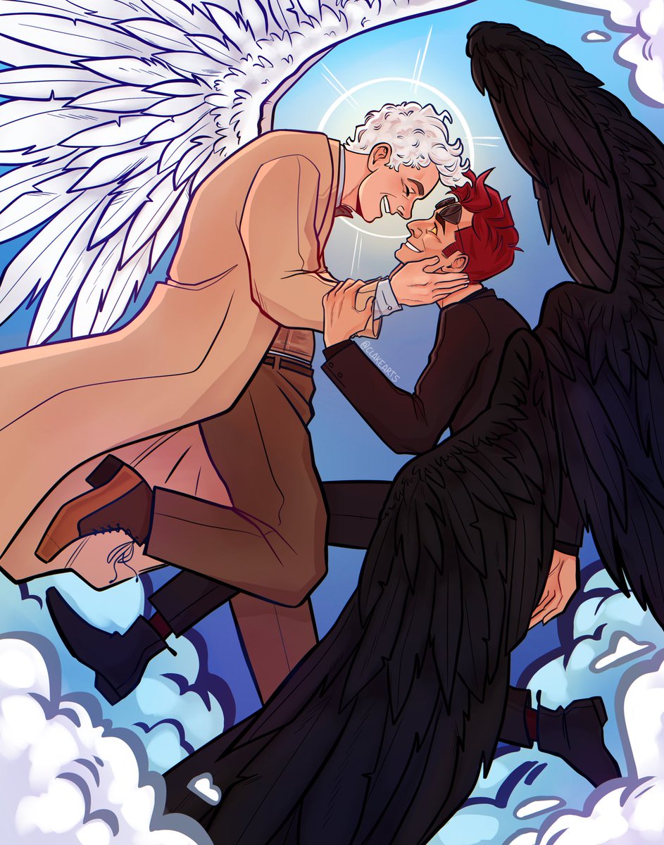 「looking forward to season 2   #GoodOmens」|cのイラスト