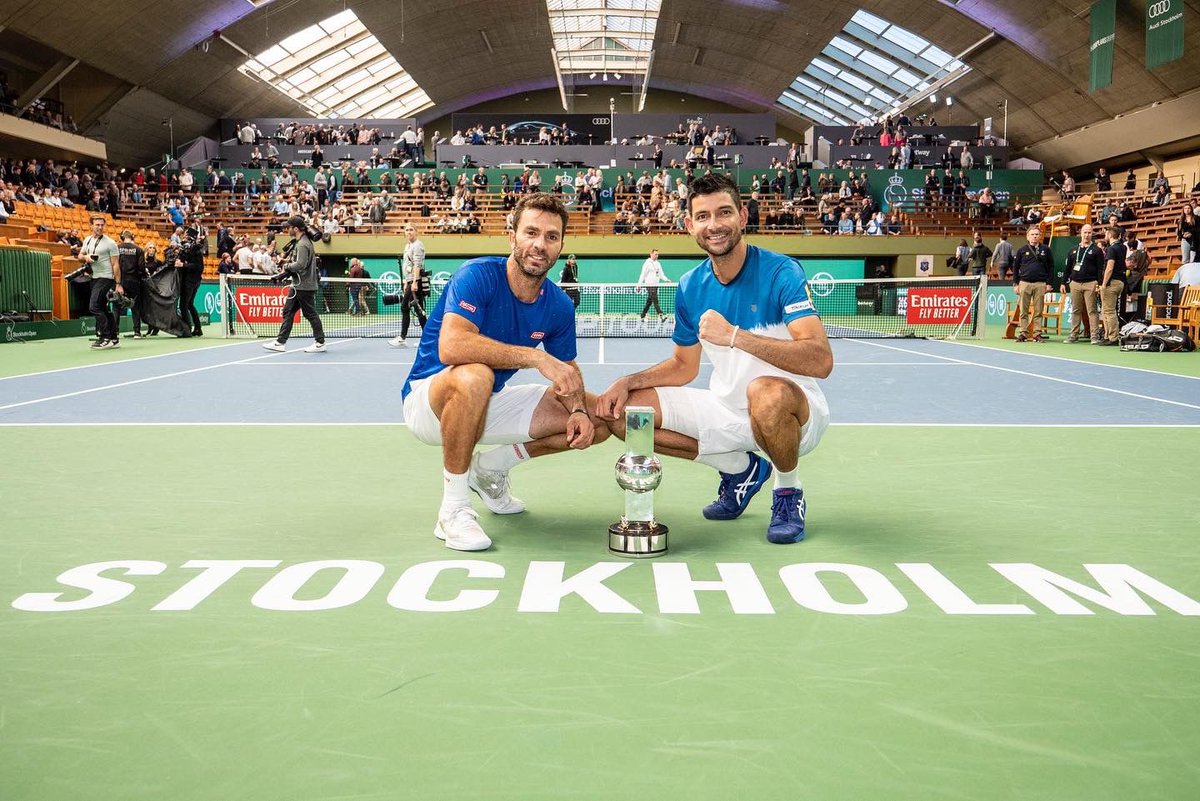 fstenis's tweet photo. ¡@CheloArevaloATP y Jean-Julien Roger son los campeones del Stockholm ATP 250 Tour! 🎾🙌🏻

Con una puntuación de 6-3; 6-3, Chelo y su compañero Julien son los campeones 🏆

¡Felicidades Chelo! Estamos súper orgullosos. 🇸🇻 https://t.co/Gt2HD8TR9i