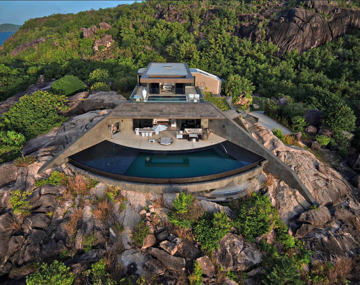 east_facts's tweet image. IMAGES: A Four Bedroom Residence on Félicité Island in Seychelles