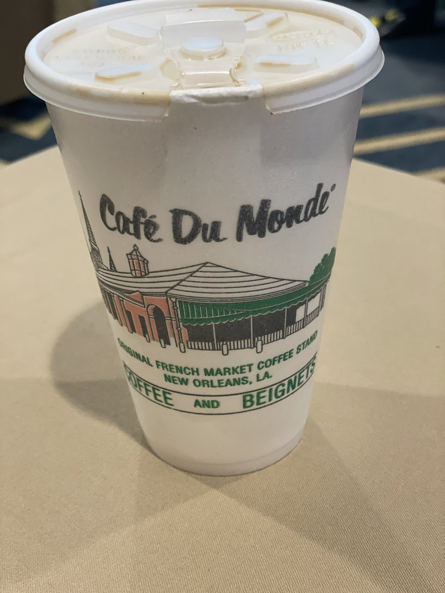 Best wake-up beverage at #Anes22 is by far a little Cafe du Monde #Anes22PhotoChallenge