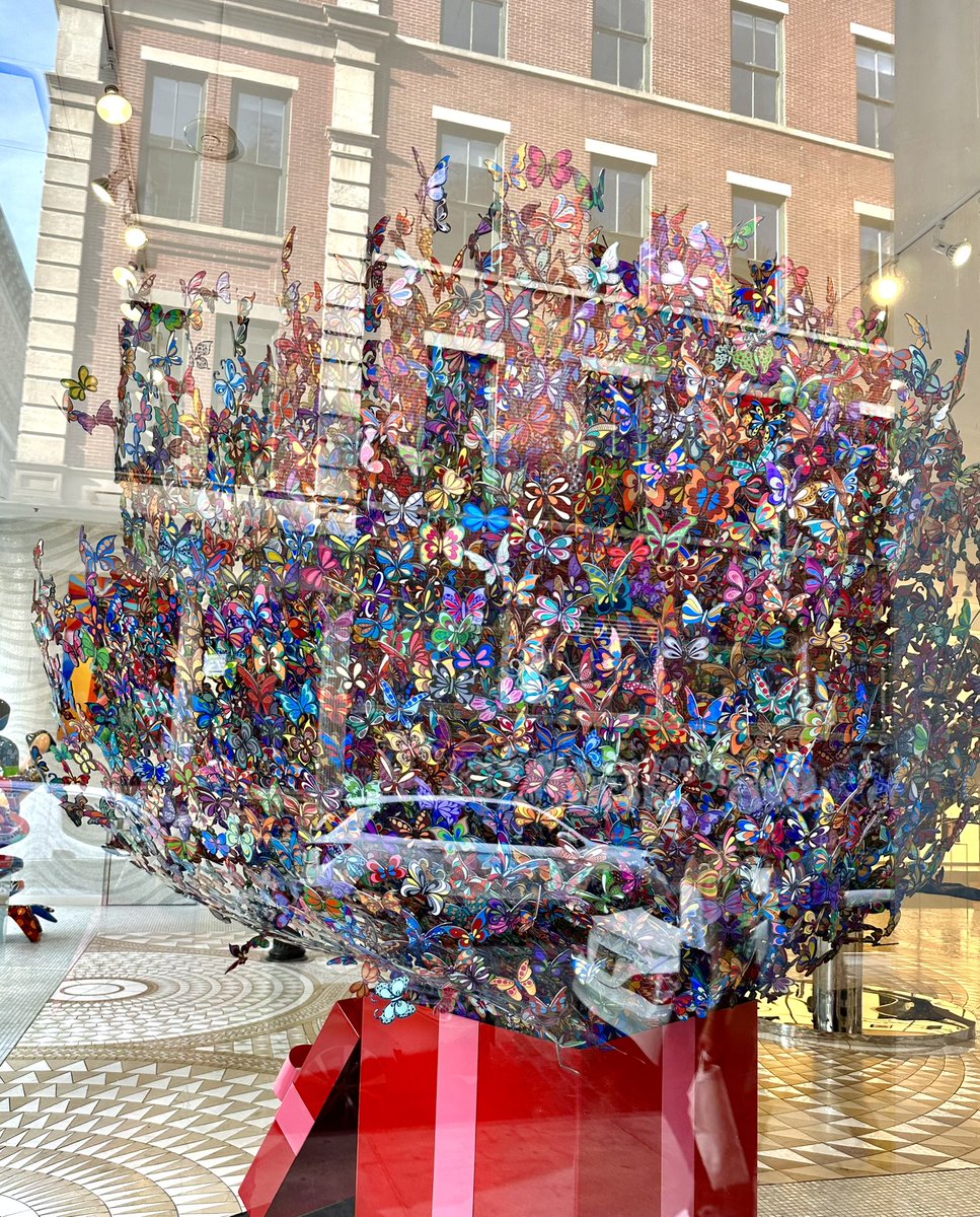 Hey <a href="/bluerunspirits/">Blue Run Spirits</a> I found art in NYC you need for your new distillery #butterflies