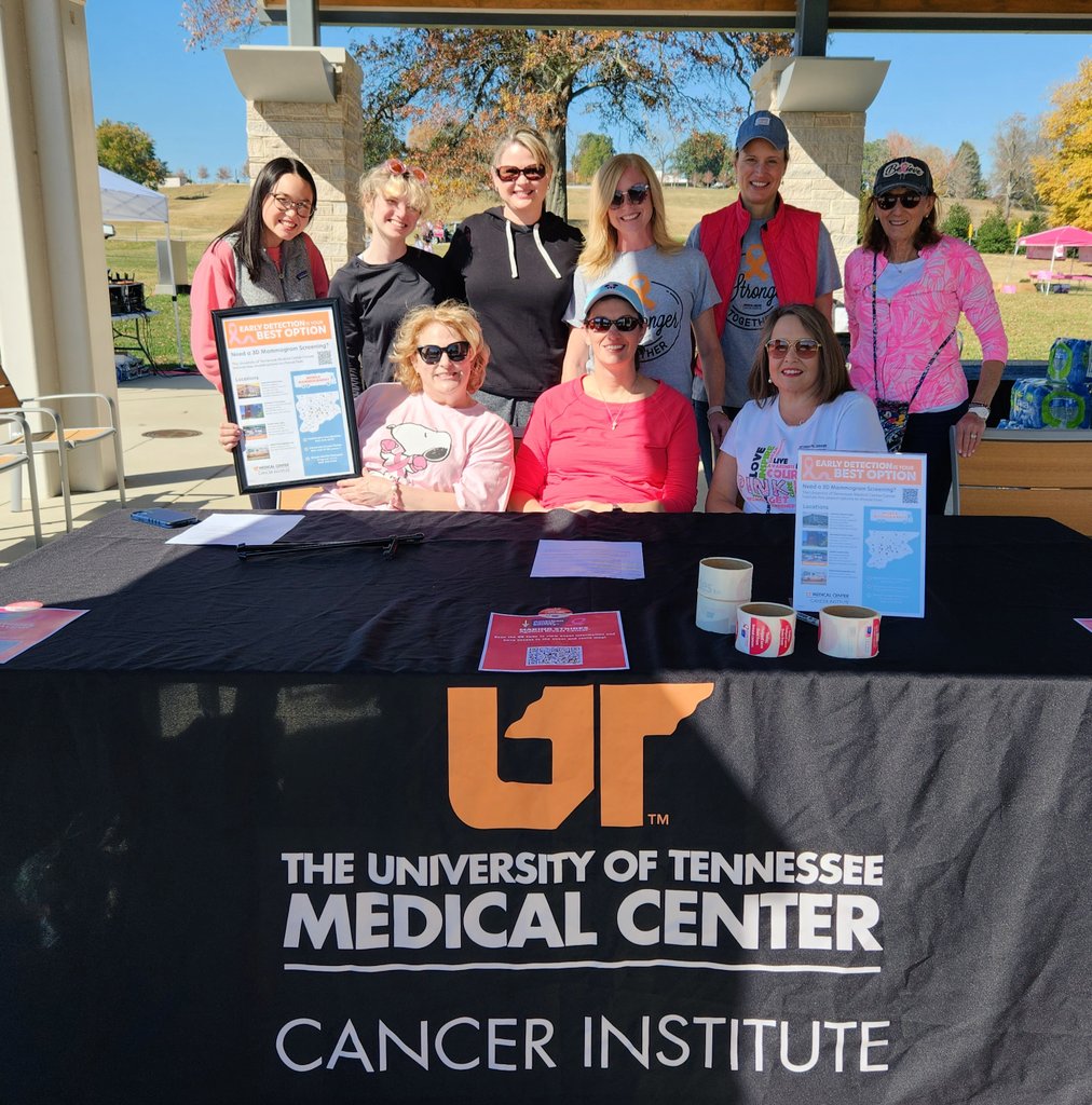 mmcornelius's tweet photo. Much thanks to @utmedicalcenter for #BreastCancerAwareness table @StridesKnox. Hope lives here. https://t.co/Bg09B8jfX4