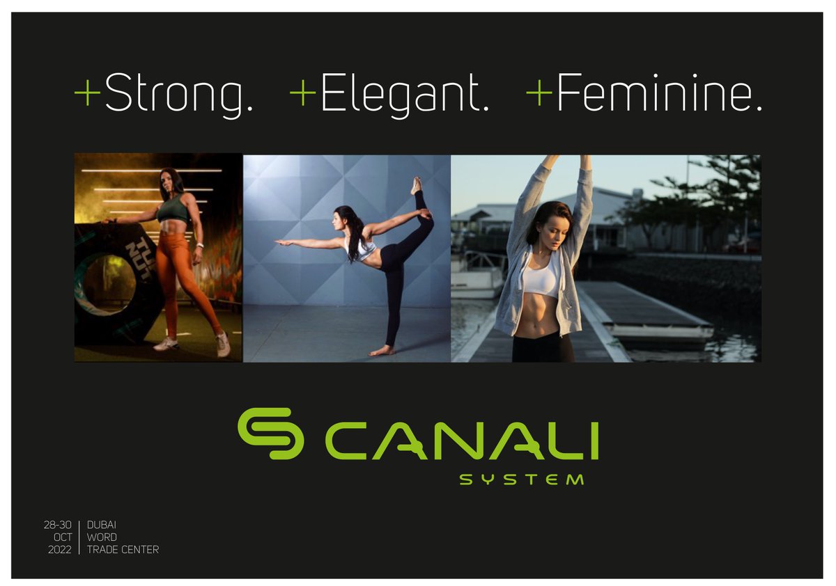 CanaliSystem's tweet photo. + Strong. + Elegant. +Feminine.
Dubai Active Show - from 28 to 30 October 2022.

New Event:
https://t.co/3EiFvpWtpM
@DubaiActive 
#dubaiactiveindustry 

@CanaliSystemAE
#thefutureishuman #madeinitaly #auxotonicworkout 

https://t.co/d9lzhlsSOw

#gymequipment https://t.co/HPCK2A8MIq