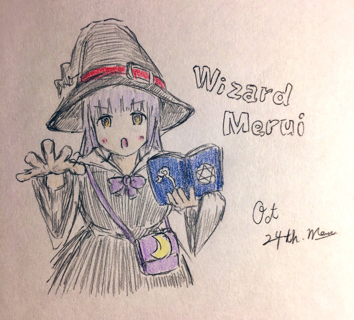 redspinelj's tweet photo. @meruicchi
魔法使いのMeruiちゃん描きました!
どうぞ(*・ω・)ノ https://t.co/X7alyIncBF